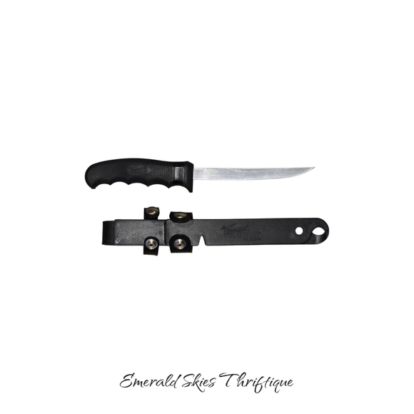 Cutco Fisherman’s Solution  Blade Filet Knife Fish Grip With Hard Sheath - Picture 1 of 7